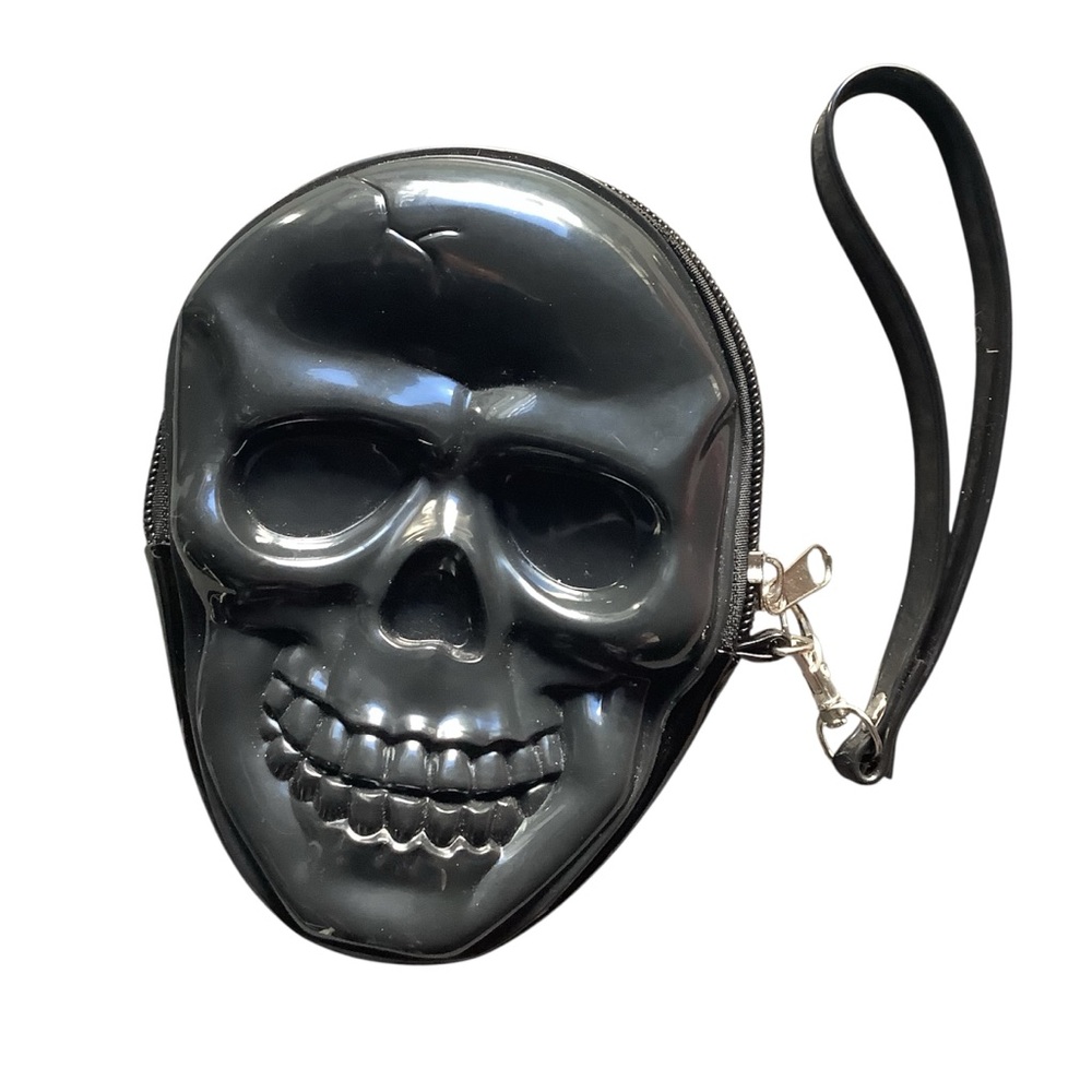 Black Skull Wristlet/Pouch